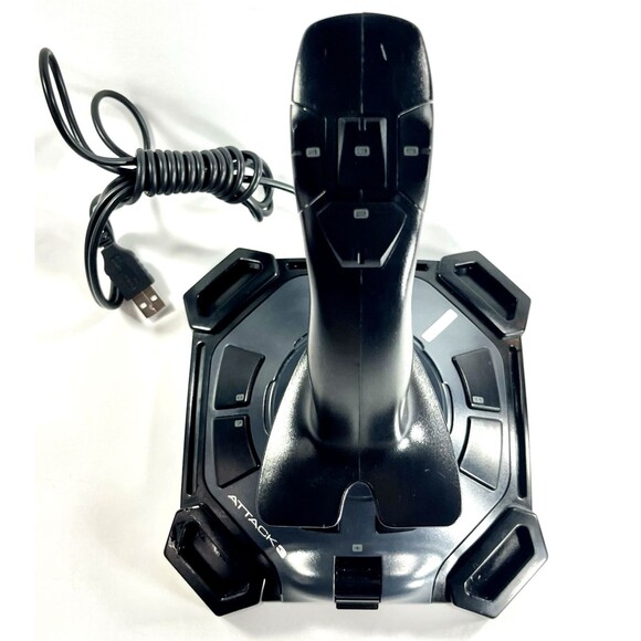 Logitech Attack 3 ATK3 J-UJ18 USB Joystick Gaming Controller Tested - Picture 3 of 10